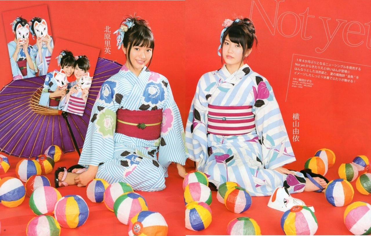 hakata345:  北原里英 横山由依 BOMB 2013年10月号 