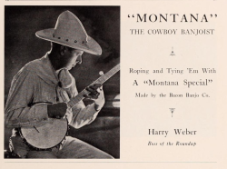 oldshowbiz:The Cowboy Banjoist