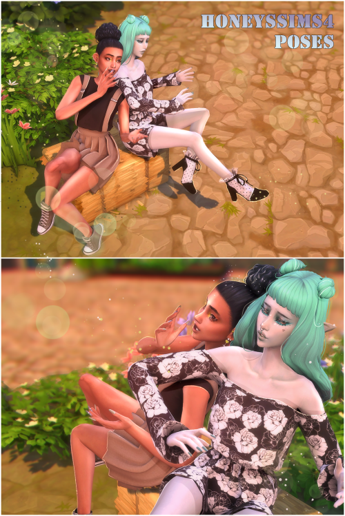 HoneysSims4 [HS4] Autumn Days (requested)You get:5 single poses + all in one swatch 4 couple poses +