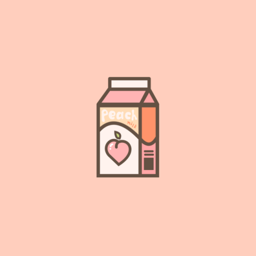 colormecosmic:4/100 – 100 Days of Productivity/Design ||  Peach Milk Icon