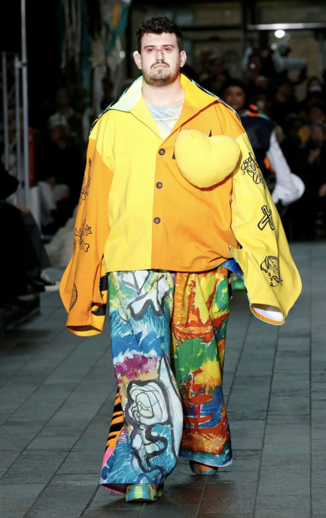 Outfit for Taishiro Toyomitsu “Fat Gum”Central Saint Martins MA Fall/Winter 2022