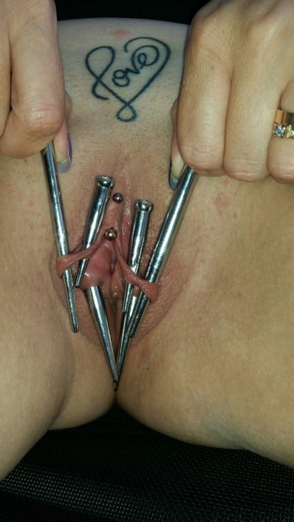 Porn photo pussymodsgaloreShe has a VCH piercing with