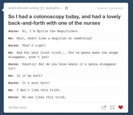 lol   Fuck&hellip; most nurses I meet are just bitchy, greasy slutbags.  Jealous.