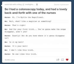 mcdneva:  ignobler:  lol   Fuck… most nurses I meet are just bitchy, greasy slutbags.  Jealous.  Why the fuck would you screenshot something from Tumblr then make it your own post?  What the hell are you talking about?   1.  How the fuck would this