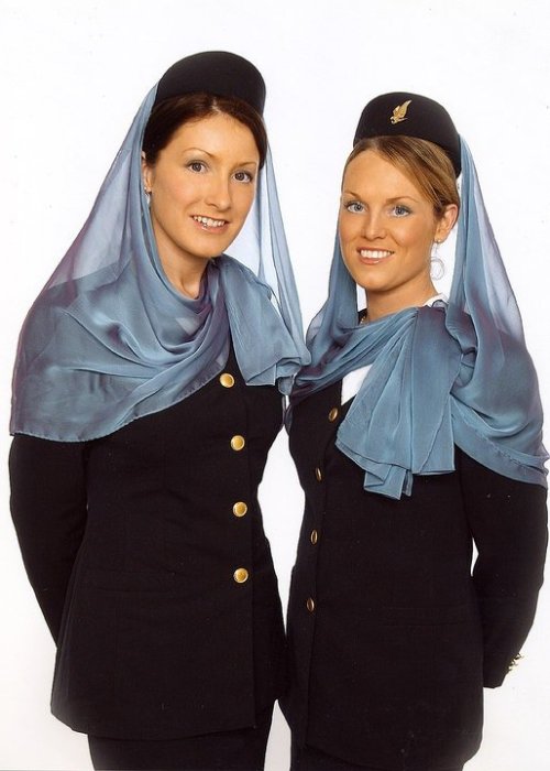 Gulf Air cabin crew!CREDIT: http://www.facebook.com/afterflightwebsite