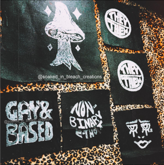 artsoakedinbleach — a gathering of some patches from my shop (all
