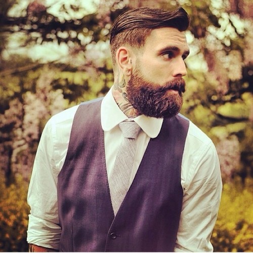 Bearded men in suits