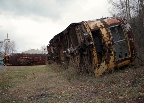 Abandoned trolley graveyard Fall &lsquo;14