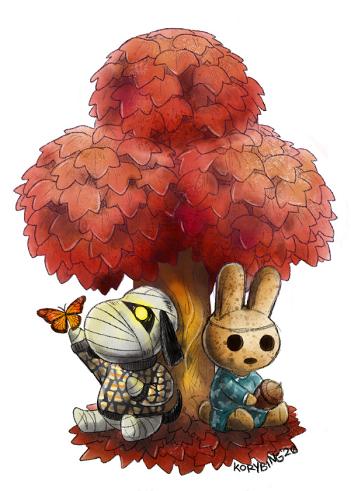 It’s September, time for fall.Here are my two favorite dead villagers. They thrive in the fall.