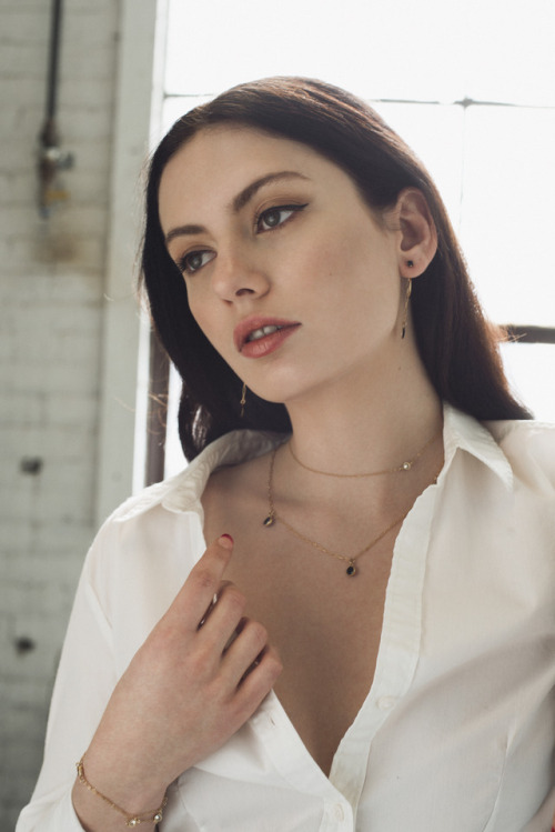 Sarah Nicole Harvey for the LN Jewelry debut collection shot by Tina Picard 