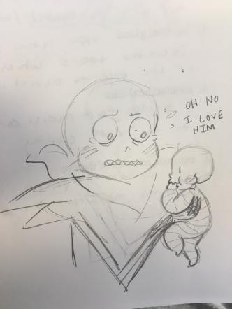 badgertablet:  potato-arts:   But consider this:  Swapfell Papyrus as a little bean