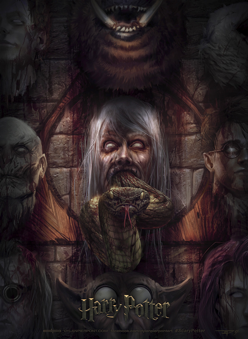 eternal-nova: thecollectibles: “Scary Potter” series by  Dylan Pierpont   these