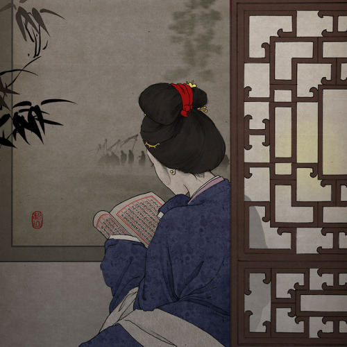 屏 - Screens.怀古/思春/归家Follow me on InstagramIn ancient Chinese paintings, the role of screens is to co