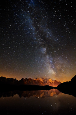 Wowtastic-Nature:  Milky Way - Lac Des Cheserys By  Marco Barone On 500Px.com 