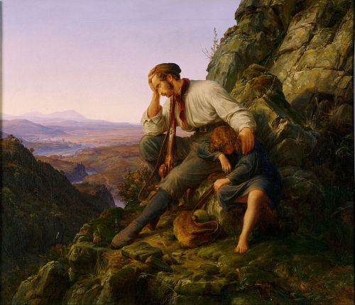 Karl Friedrich Lessing, The Robber and His Child (1832), Philadelphia Museum of Art