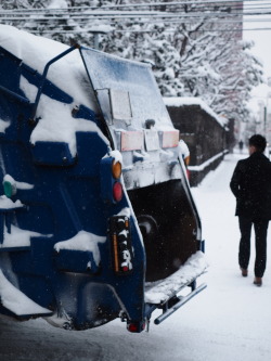  札幌市のごみ収集車 