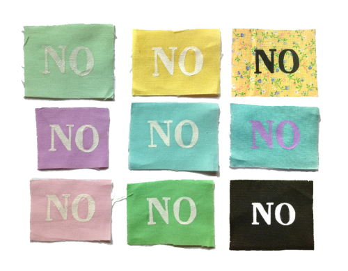 Porn upcycledpatches:  “No” patches photos