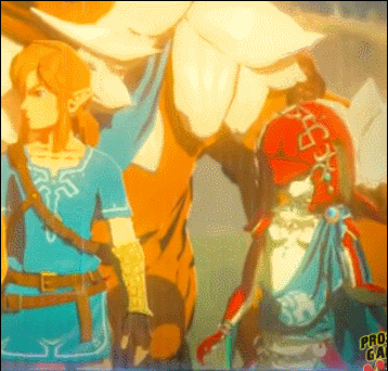 XXX Mipha scooting over to get closer to Link photo