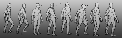 Pose sketches for the apocalypse portrait posted a while back, which quickly turned into an anatomy 