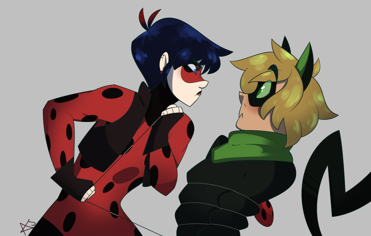 hairballdraws:  Here’s a Ladybug AU where Marinette is a tough girl who has trouble
