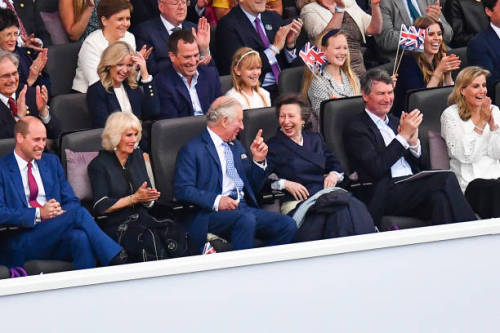 The Prince of Wales, The Duchess of Cornwall and other members iof the royal family attend the Plati