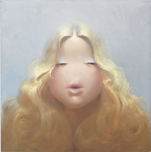 hag6:Lisa Yuskavage, Blonde (detail from Blonde, Brunette and Redhead), 1995, oil on linen