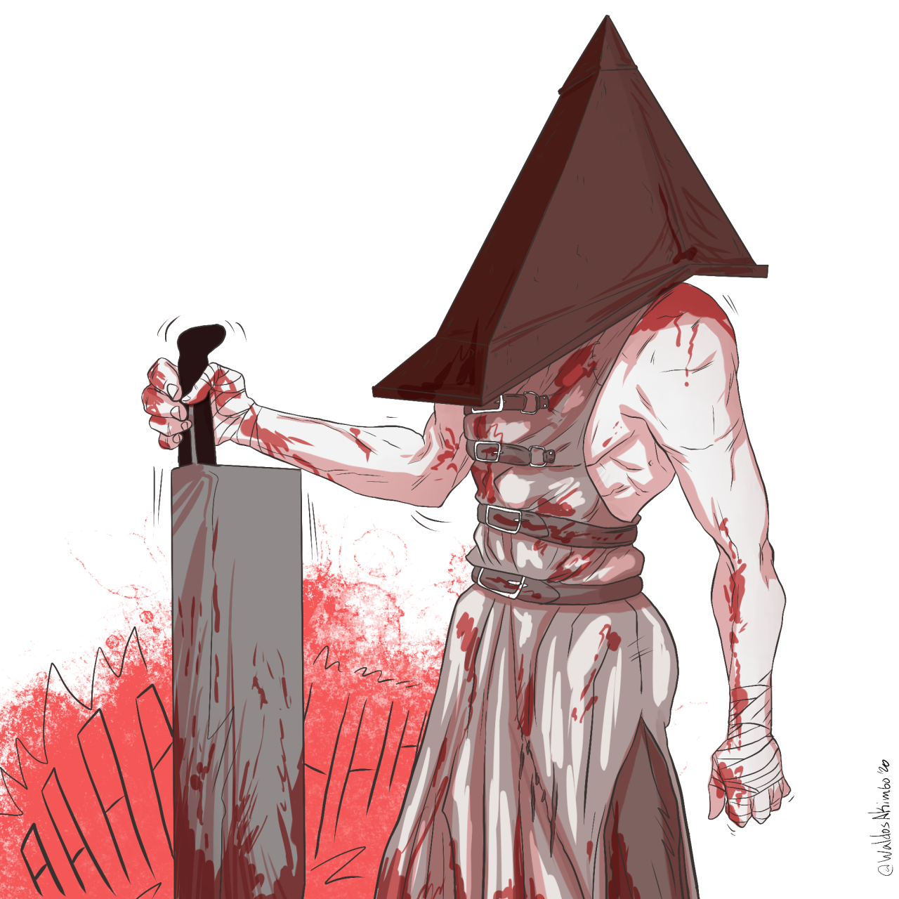 Excited that pyramid head is coming to DBD so I drew a fanart! :  r/deadbydaylight