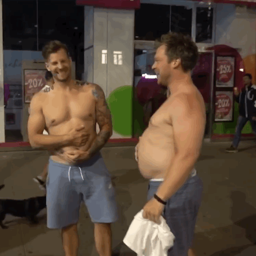 fattdudess:  Johannes Kwella & his sexy growing belly