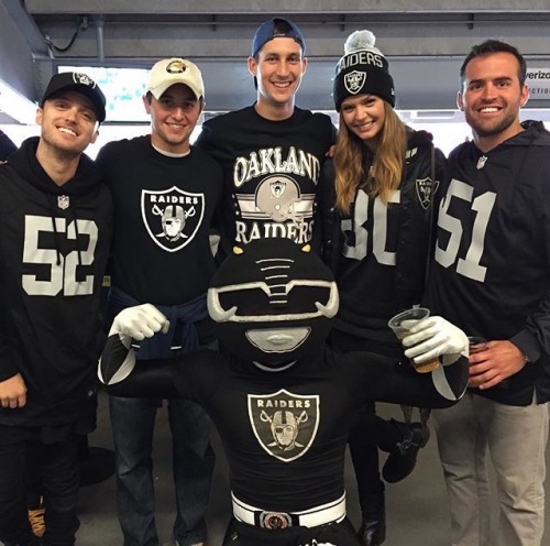 Great to meet you guys today! Just win baby! #RaiderNation