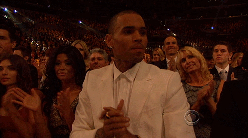 mtv:  Rihanna + Chris Brown: Grammys Snuggle Buddies.