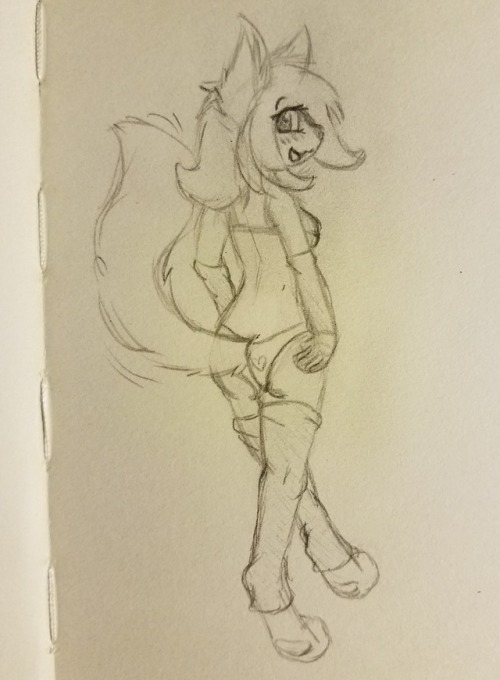 mazzlerazz:just a foxgirl who likes to show off a bit :3 c: