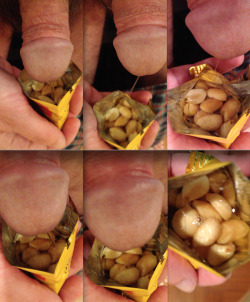 cumandpissfun:  Hot wet peanuts are always a delicious snack.