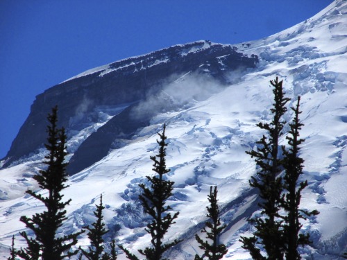 guidedsailor:Gibraltar Rock, Disappointment Cleaver, and the Emmons Glacier on Mount Rainier