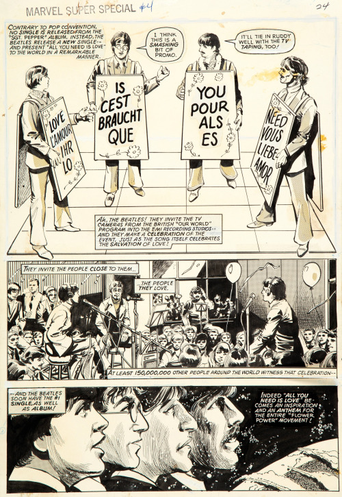 Marvel Super Special #4: The Beatles Story Part TWO By George Perez And Klaus Janson