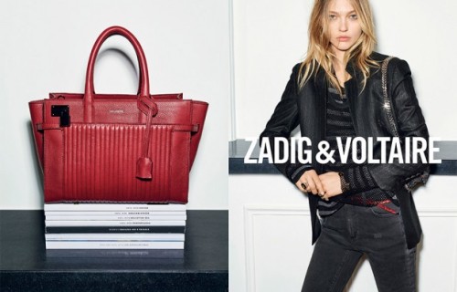 Sasha Pivovarova for Zadig &amp; Voltaire FW 15.16 Campaign by Fred Meylan