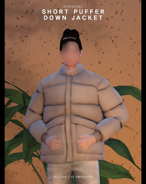 BED_TS4 M Short puffer down jacket Download (Early access / 2022.Feb.4)