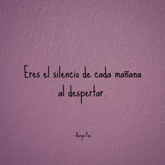 deletrasyarte:  Mi peor silencio.- Nurya Poe 