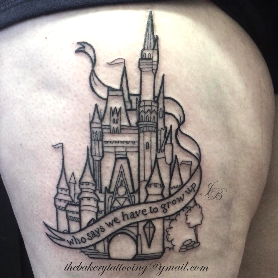 Top 100 Disney Tattoo Ideas That Evoke Nostalgia  Disney tattoos Disney  castle tattoo Castle tattoo