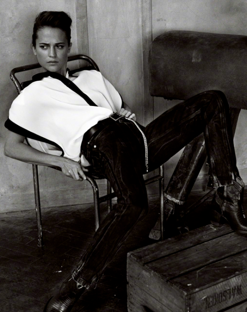 Porn photo joewright: Alicia Vikander by Norman Jean