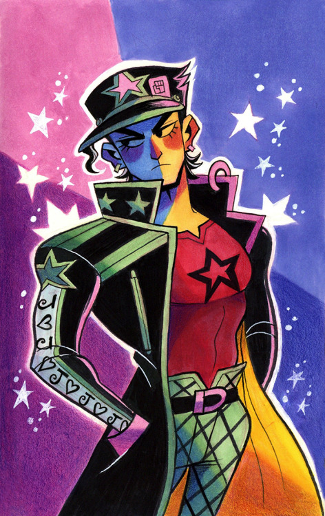 starrybitz: Inktober # 14  Out of all his tacky outfits, I like this one the most. I’m ve