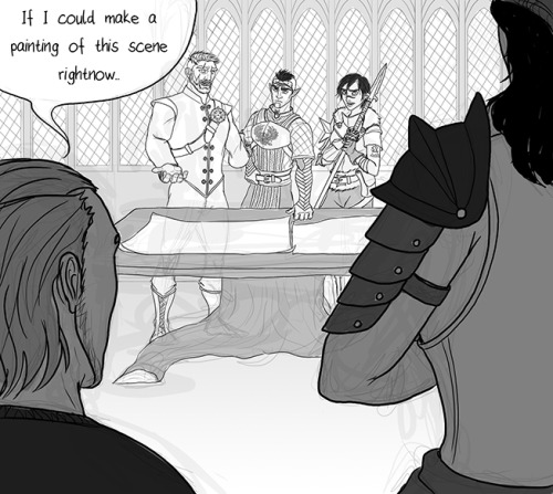 affentier: …and then there´s Hawke. Never gets old ^^ If my three heroes ever got toget