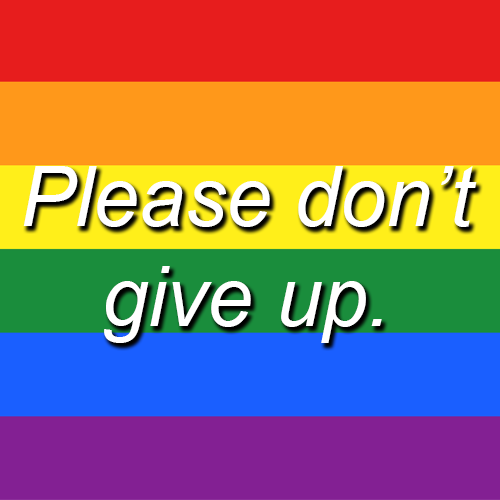 toywaving:  For all of my LGBTQIAP  siblings out there, right now.. Please don’t give up. We will be heard. I love you all, please stay safe. Please. 