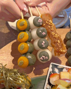 Sugimoto Getting Stabbed With A Dango Stick Stim