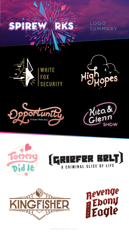 Hey friends, I offer logo commissions year-round. I’ve made logos for a variety of indie effor