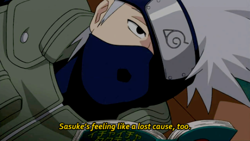 kitteninspaghetti:Kakashi loves all his students equally.