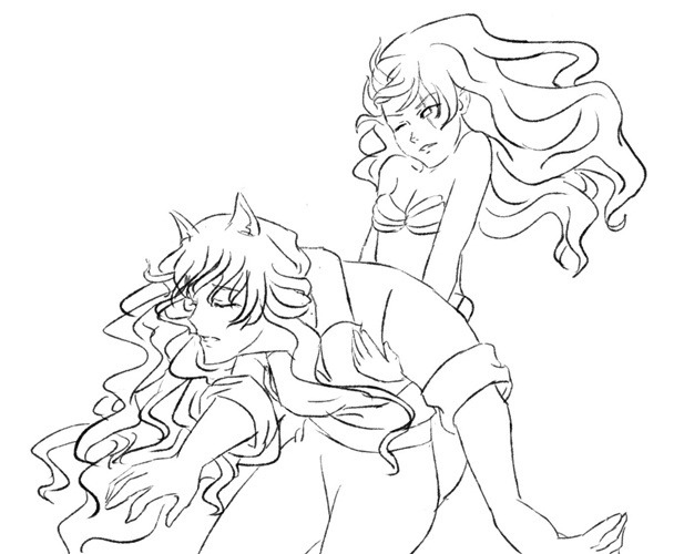 hiradameirin:  RWBY X Little Mermaid part 2 Weiss &amp; Blake. From the movie
