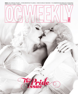officiallymosh:  OC WEEKLY - The Pride Issue - Out on stands tomorrow! Photographer: Riley Kern Models: Mosh and Nickie Jean Wardrobe Stylist: Mosh Vintage Wardrobe: Girdle Bound and Mosh’s own collection. 