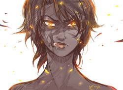 erinye:  had the same idea as @romans-art, i really wanted Cinder to have a huge scar completely disfiguring her face…¯\_(ツ)_/¯+ ominously cute sweetie and a cereal-loving dummy