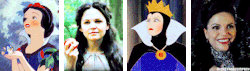 mickeyandcompany:  Once Upon a Time characters and their Disney counterparts   Winn!!!!!!