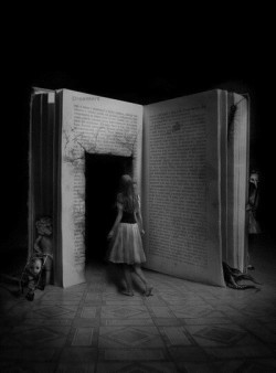 runningpastshadows:  Books are for people who wish to be somewhere else ♥ 